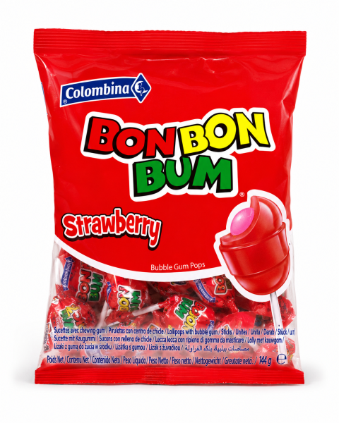 BON BON BUM FRESA  X 10 Ud 160g